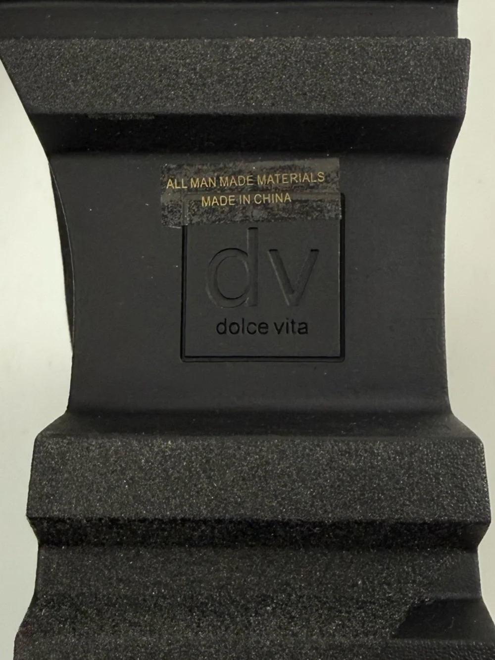 DV Dolce Vita Vandi Cozy Lug-Sole Platform Booties Womens 8.5 Black NEW